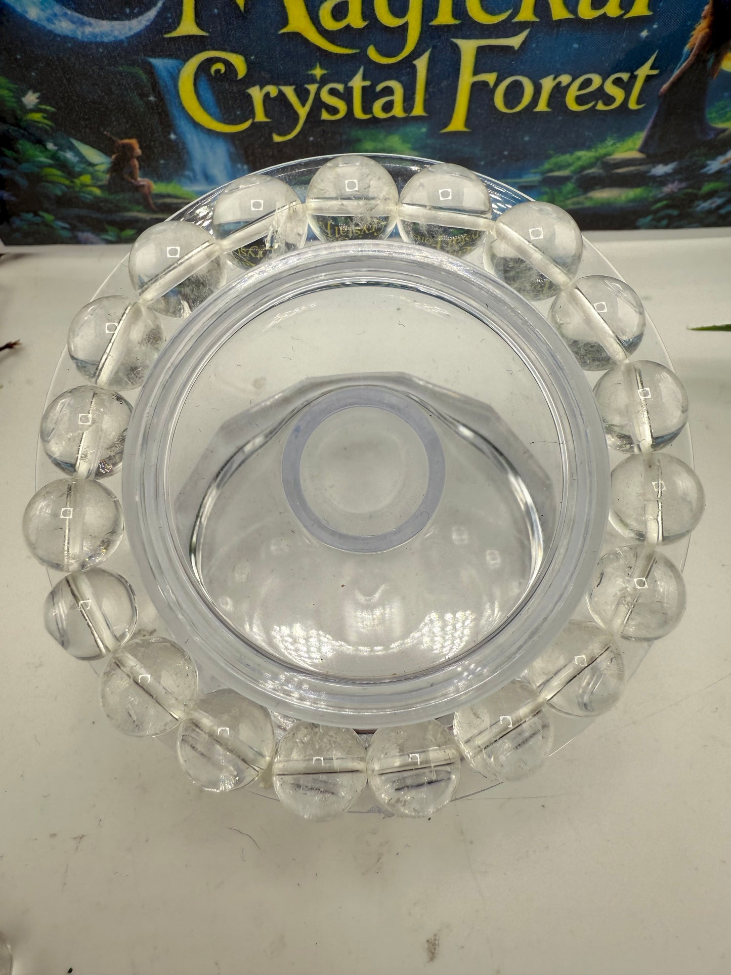 Quartz Bead  Bracelet 10mm