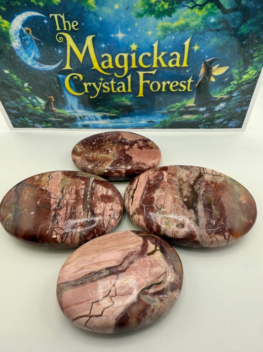 Pink Mookite Palm Stone
