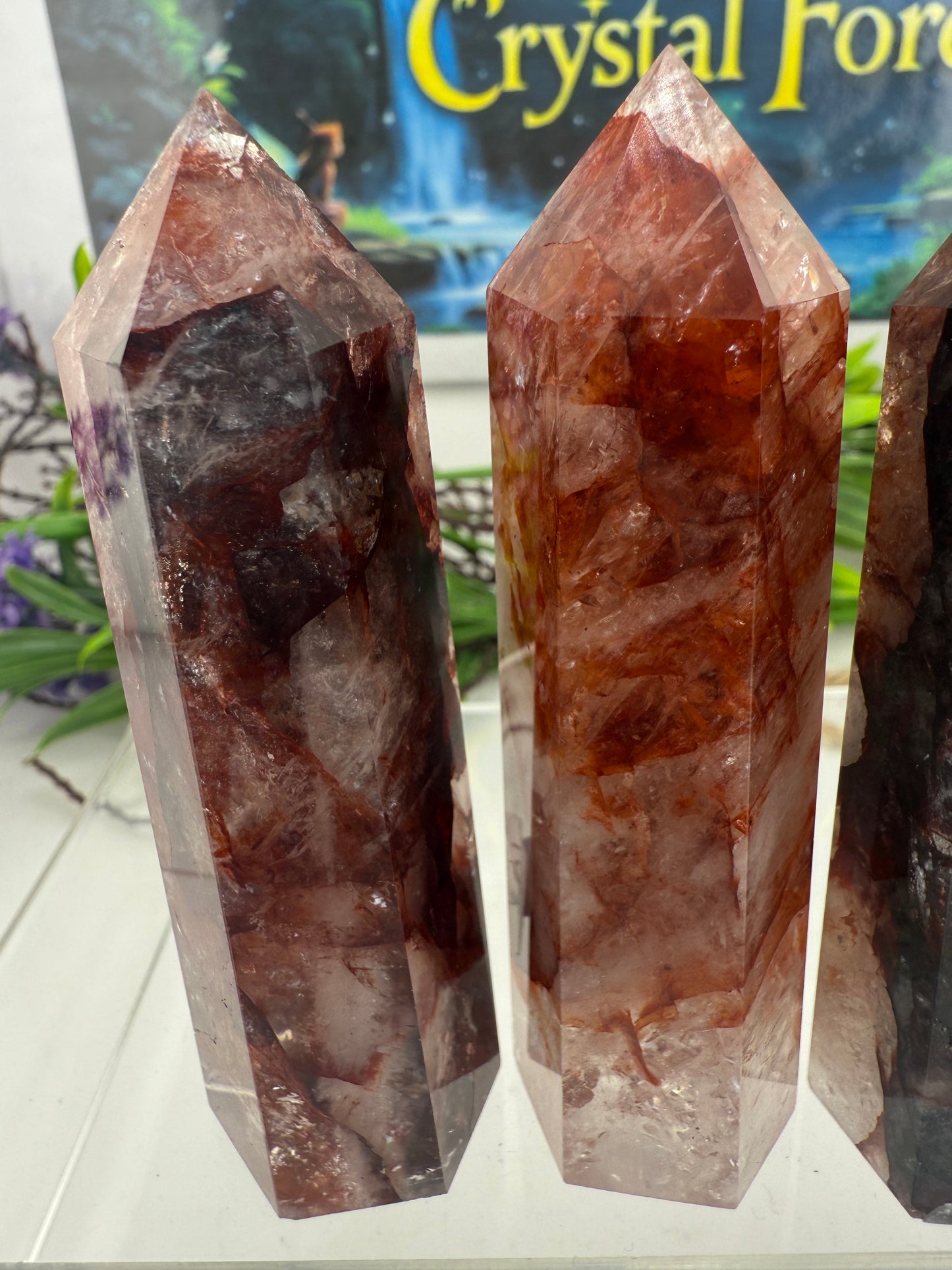 Fire Quartz Points