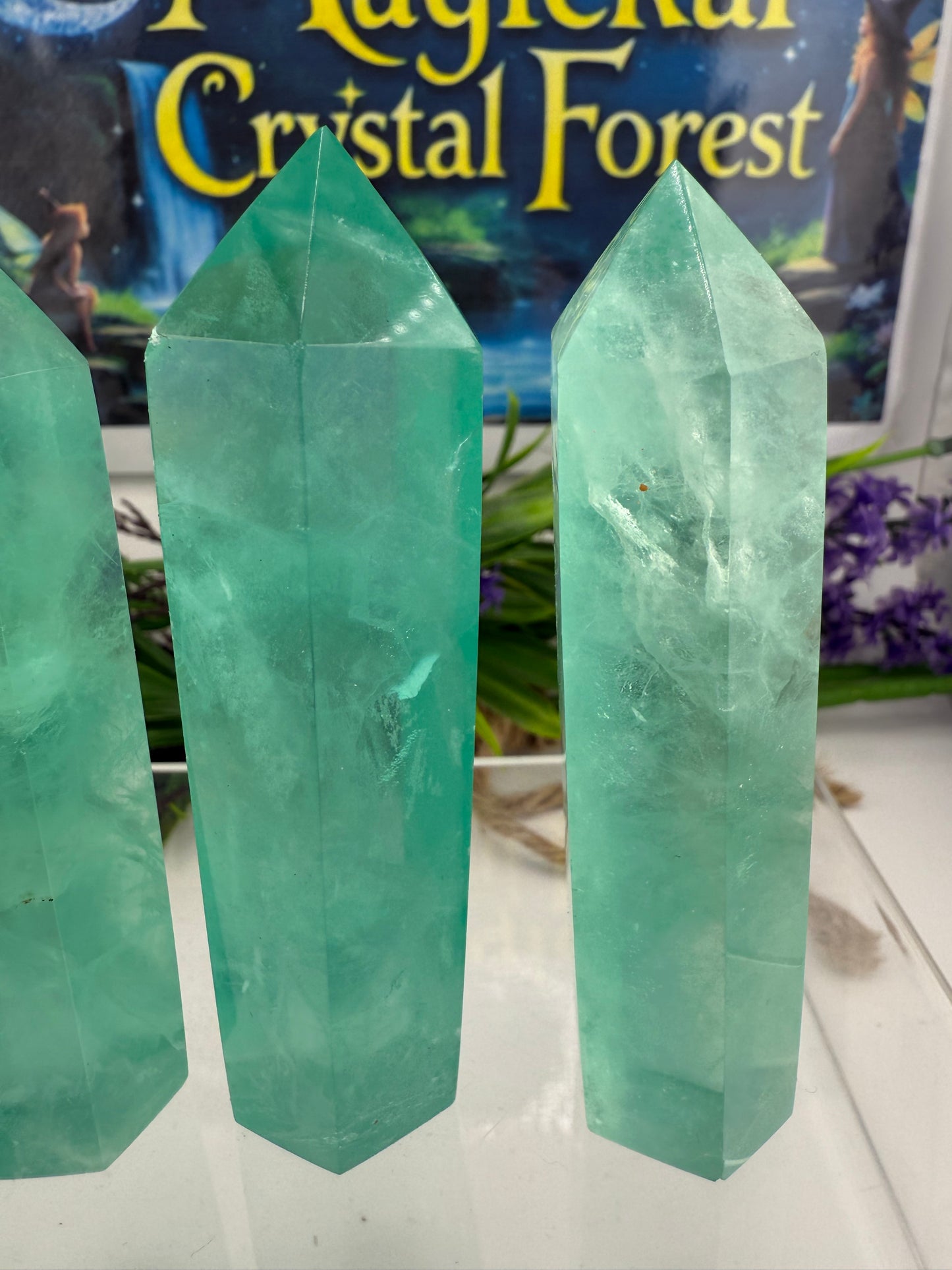 Green Fluorite Point