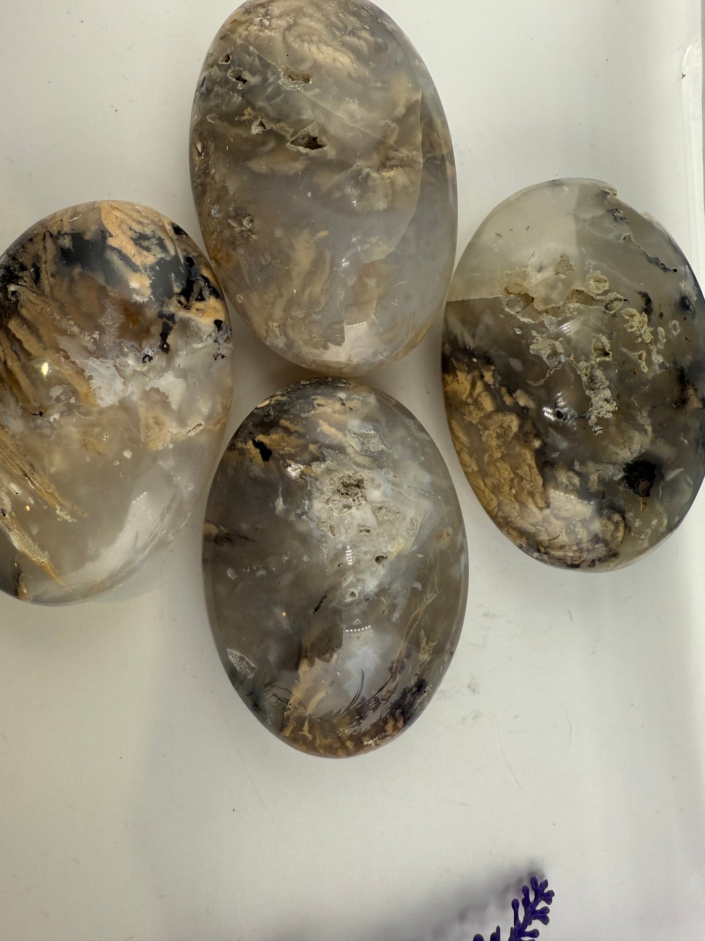 Dendritic Opal Palm Stones
