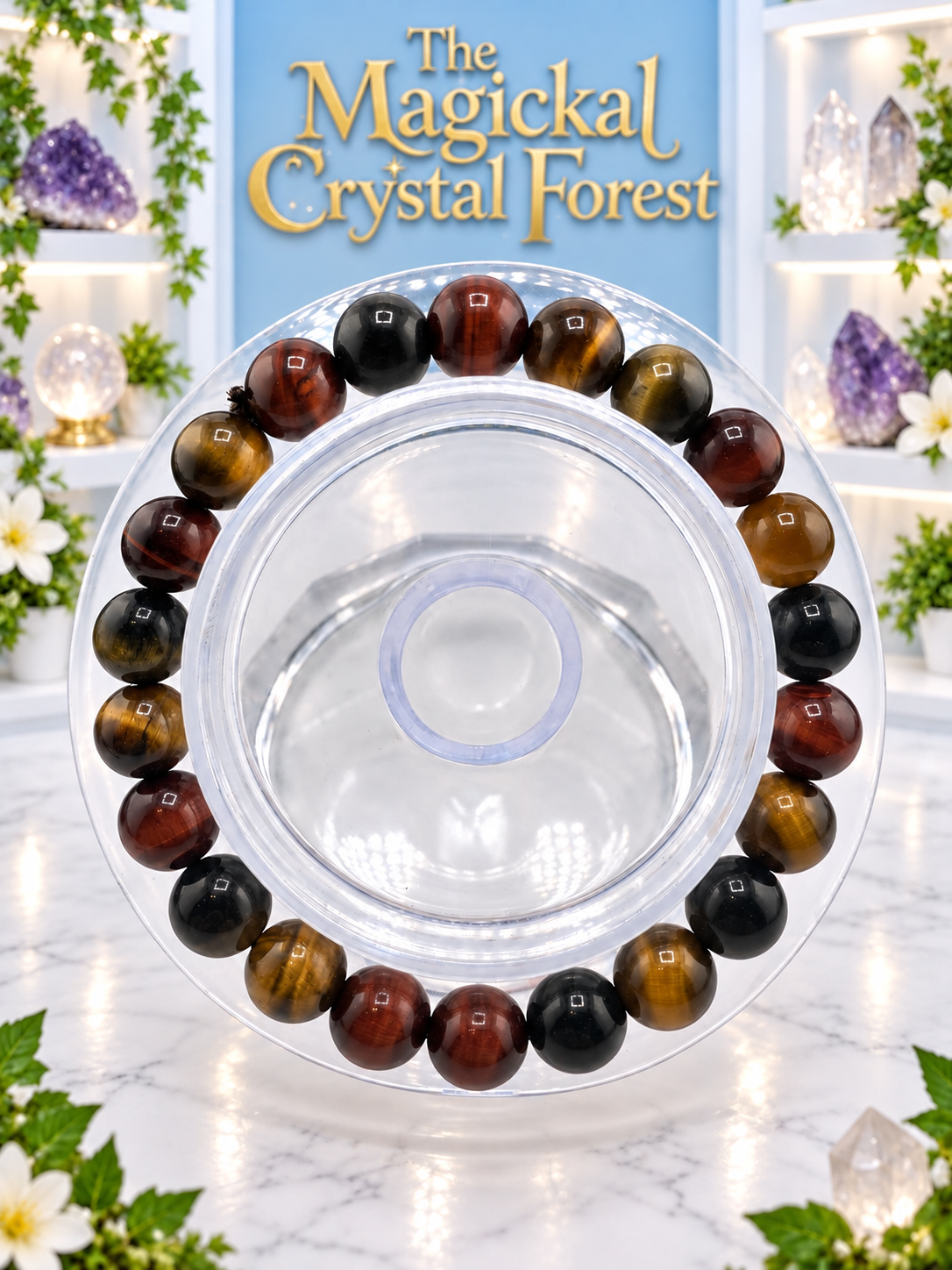 Multi Tiger Eye  Bracelet 8mm