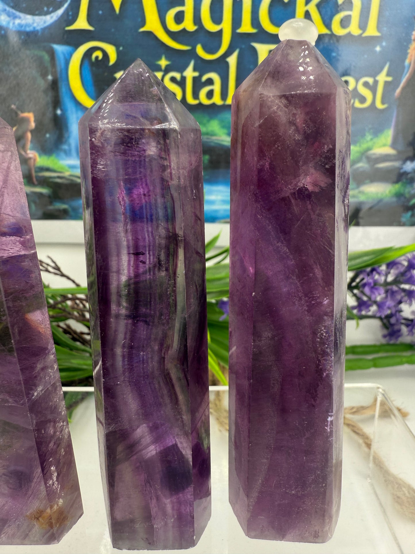 Purple Fluorite Point