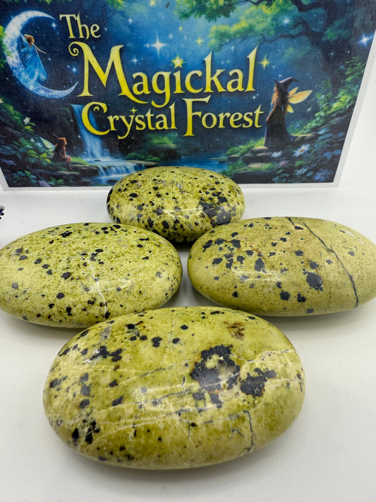 Lizardite Palm Stone