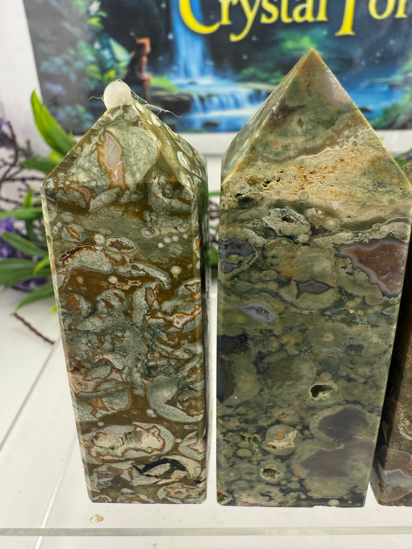 Rainforest Jasper (Rhyolite) Points