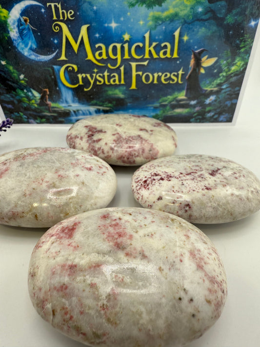 Cinnabarite Palm Stone