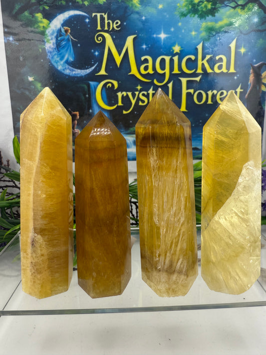 Yellow Fluorite Point