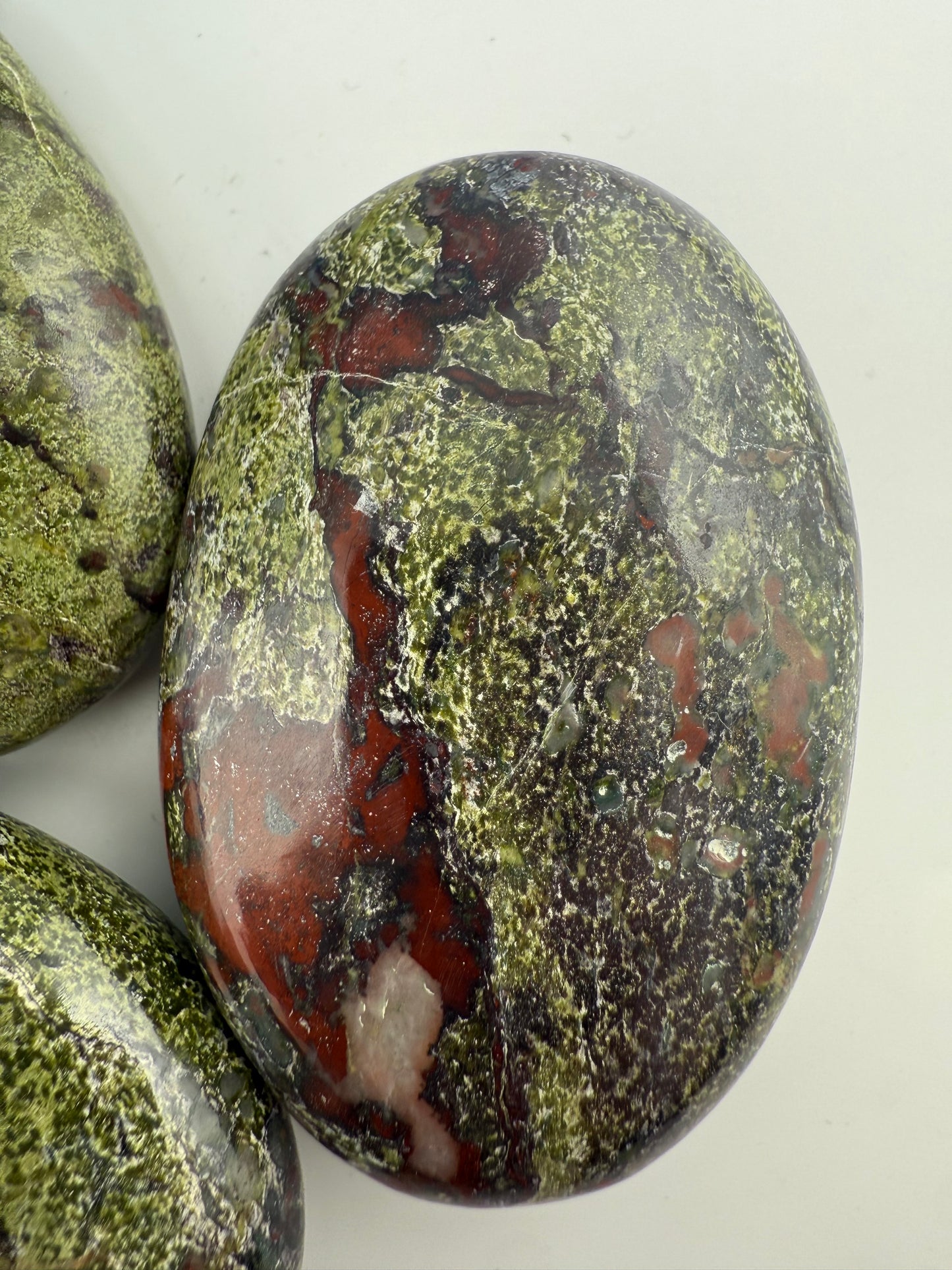 Dragons Blood Jasper Palm Stone