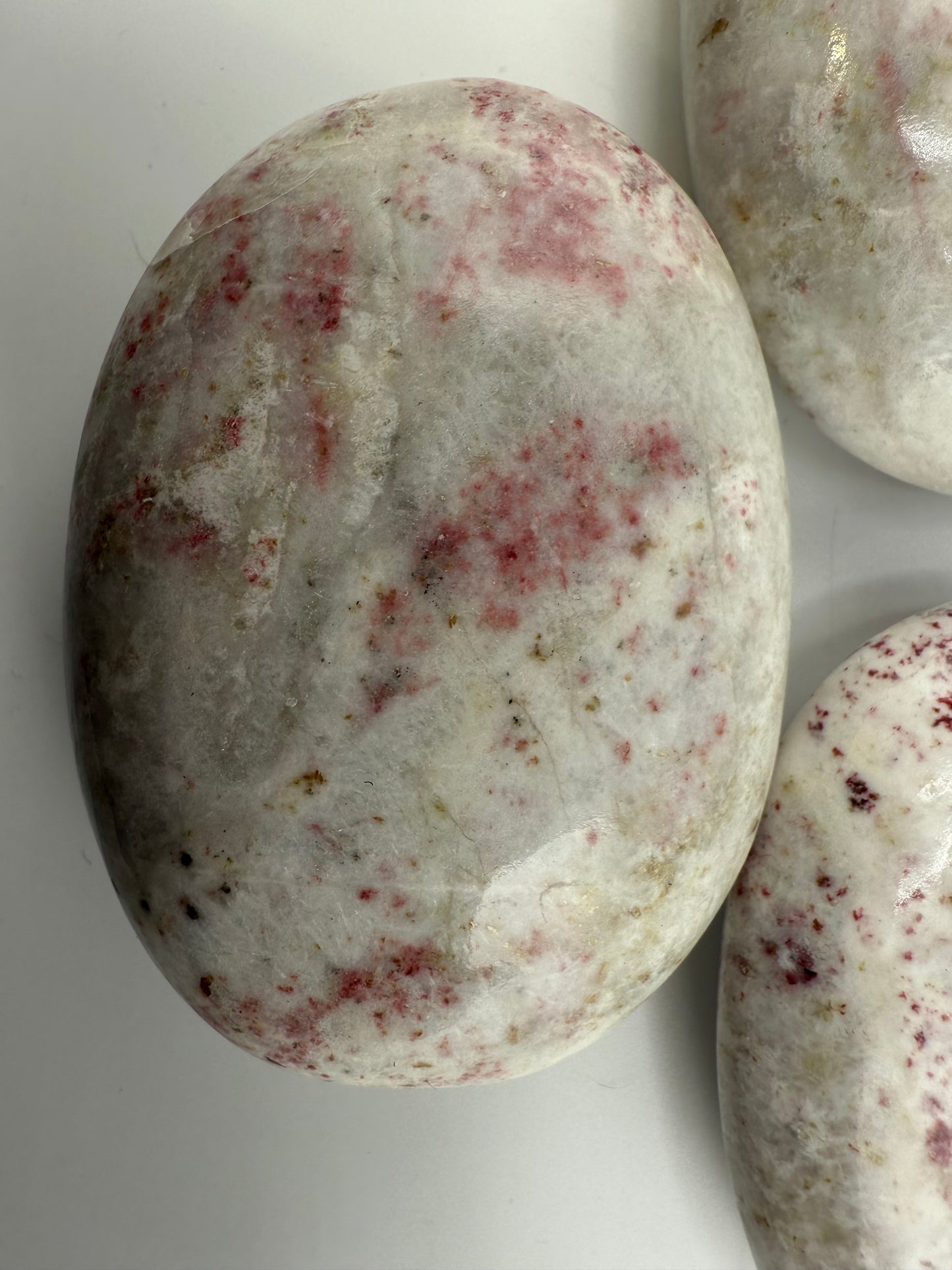 Cinnabarite Palm Stone