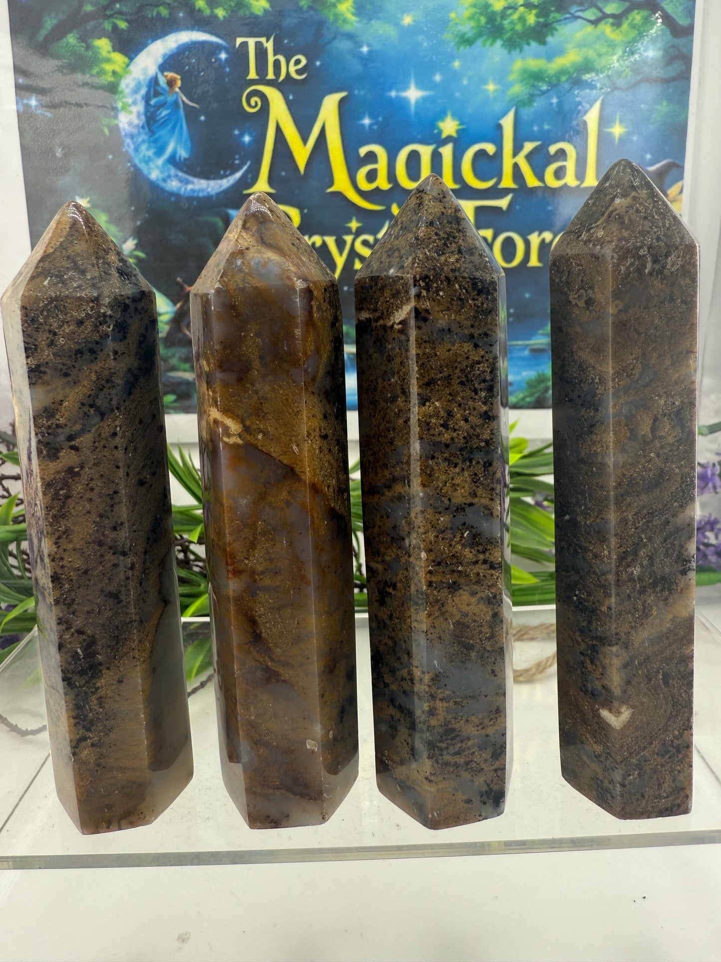 Dendritic Opal Points
