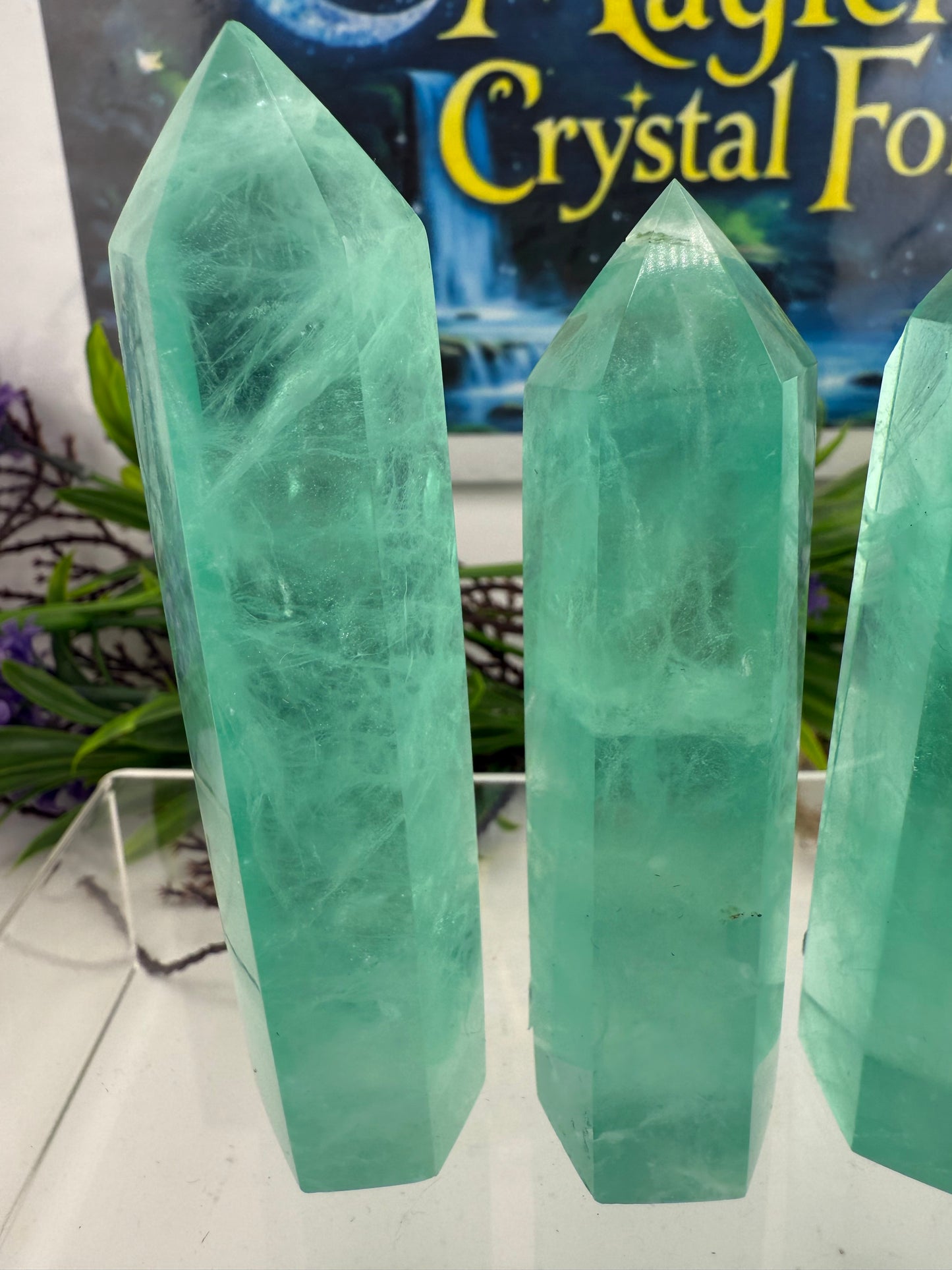 Green Fluorite Point