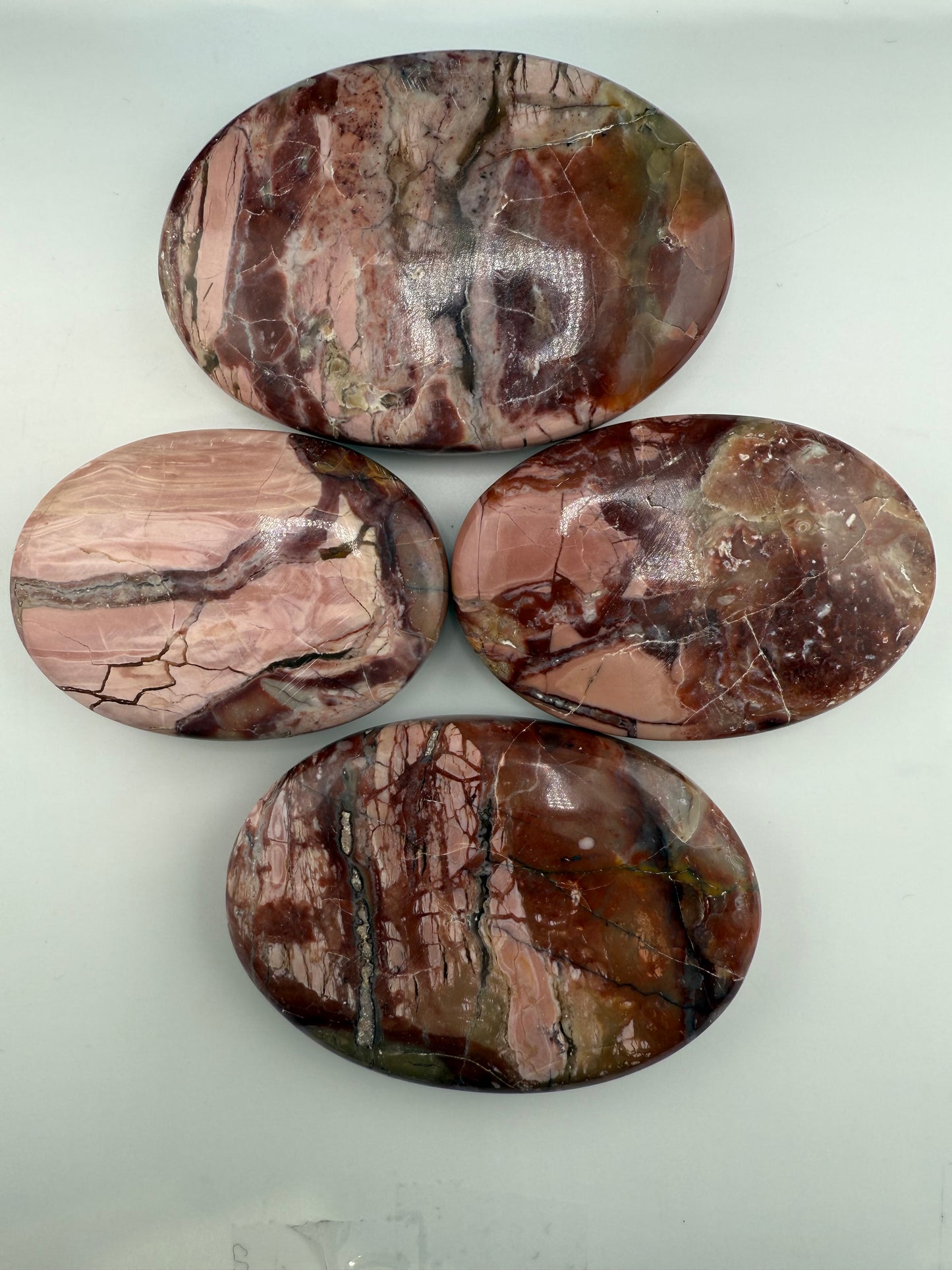 Pink Mookite Palm Stone