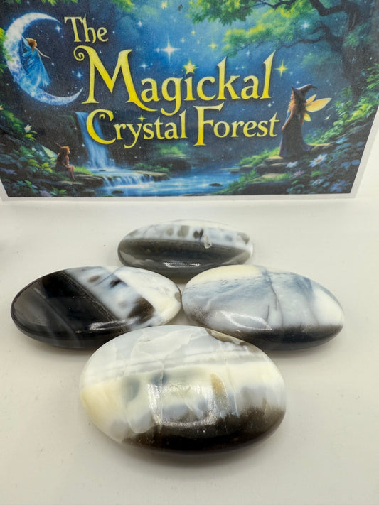 Blue Opal Palm Stone