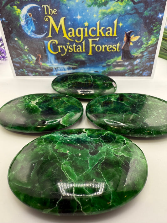 Green Hemimorphite Palm Stone