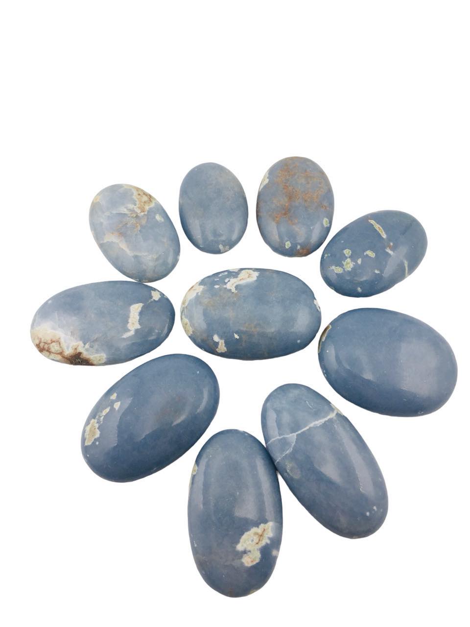 Angelite Palm Stone