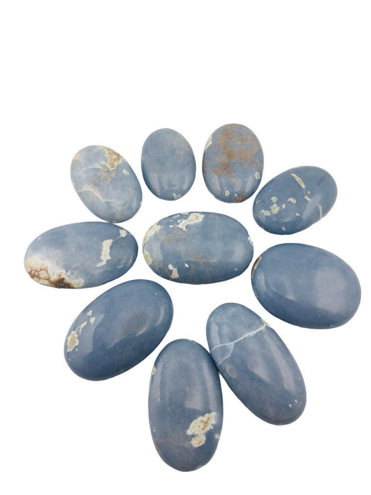 Angelite Palm Stone