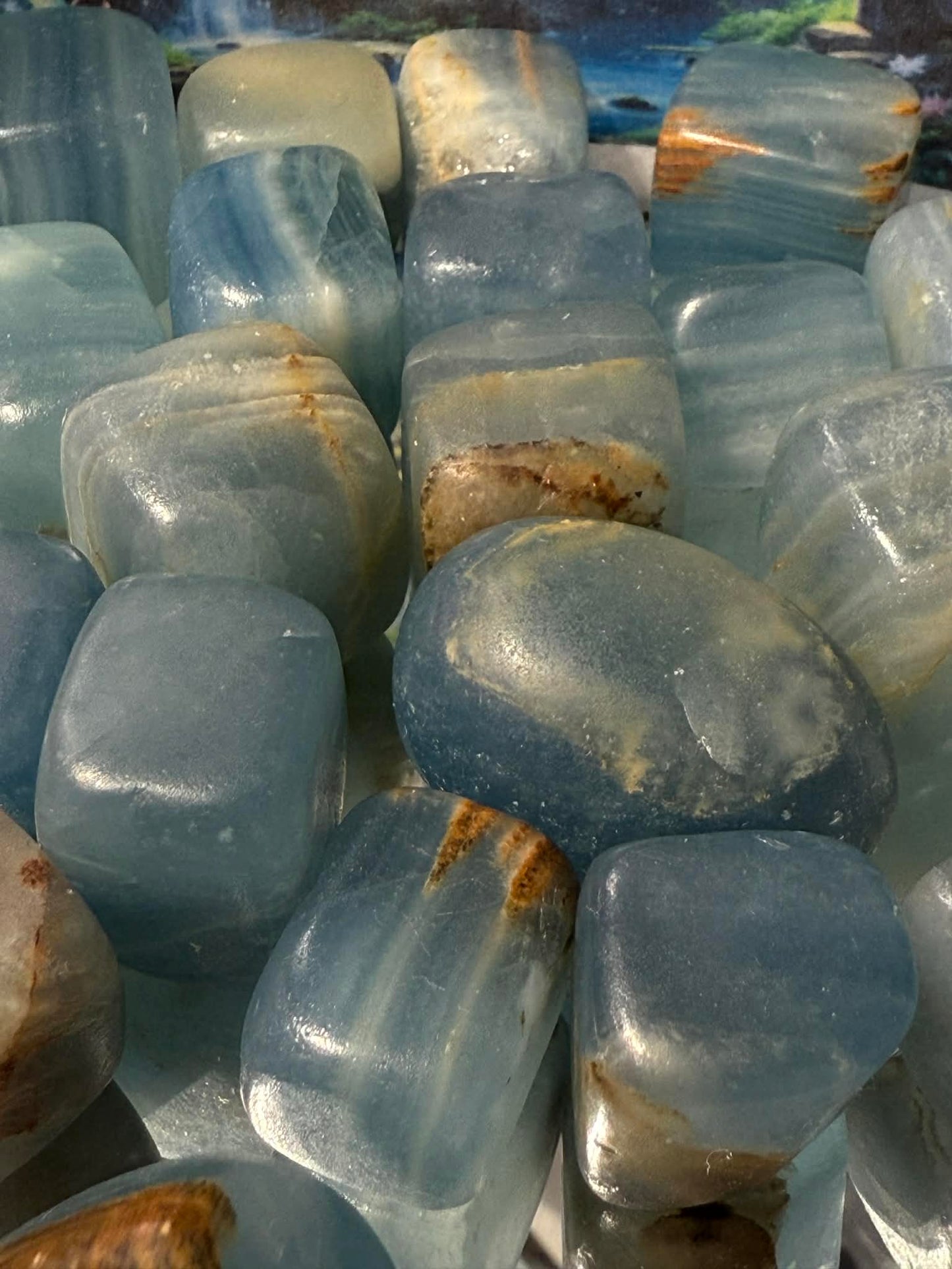 Aquatien Calcite Tumbled