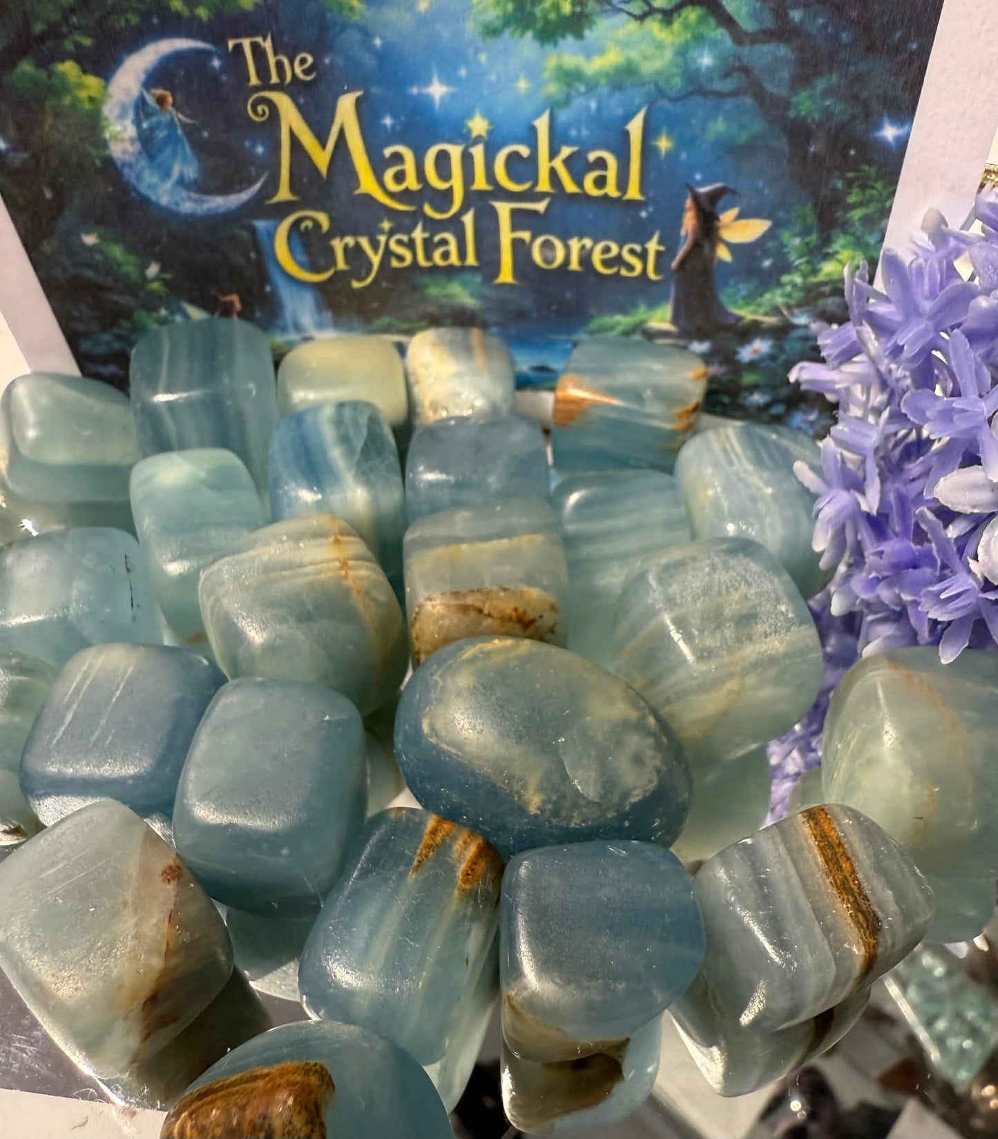 Aquatien Calcite Tumbled