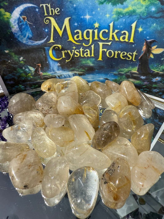 Golden Rutile Tumbled