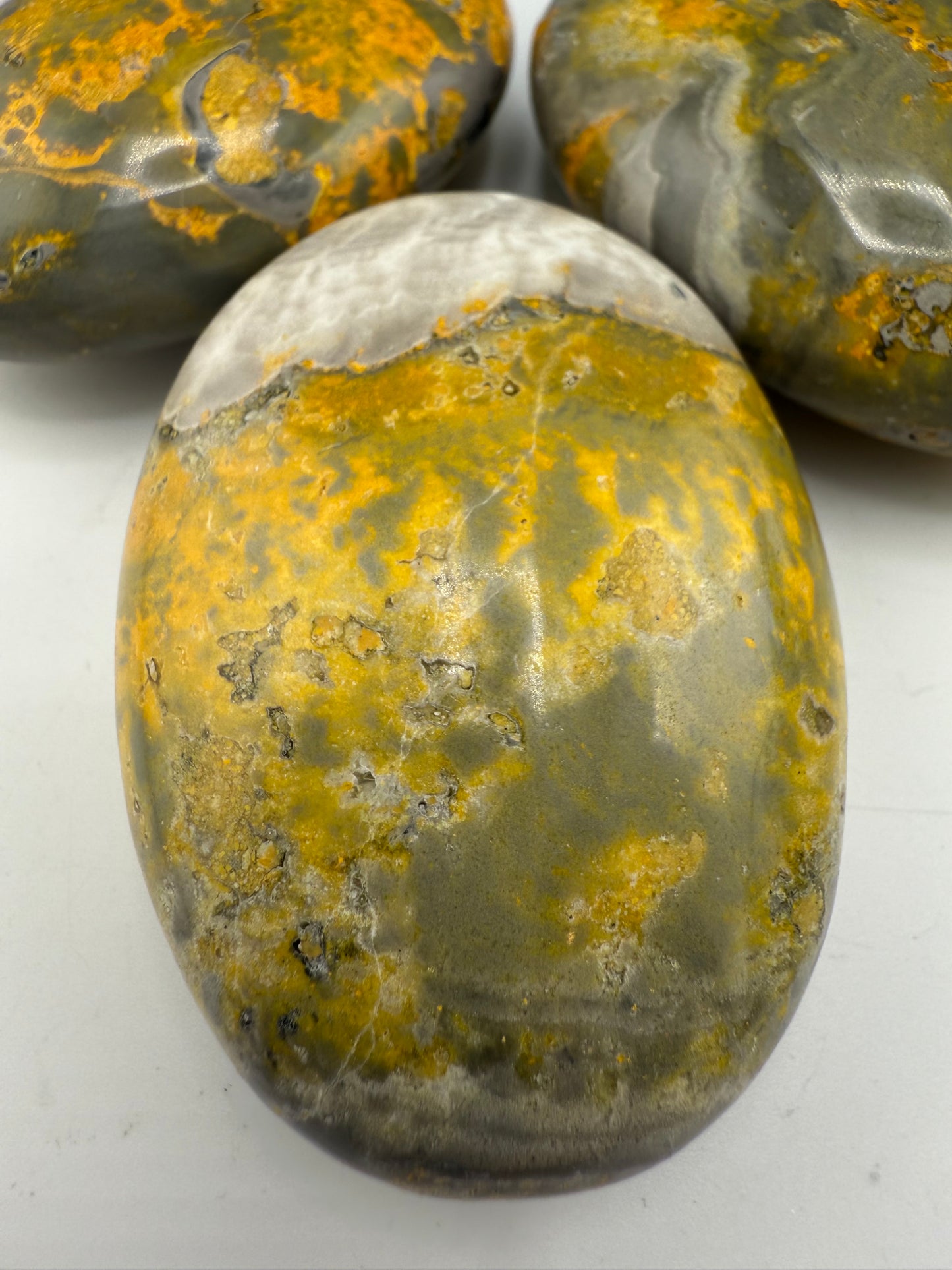 Bumble Bee Jasper Palm Stones