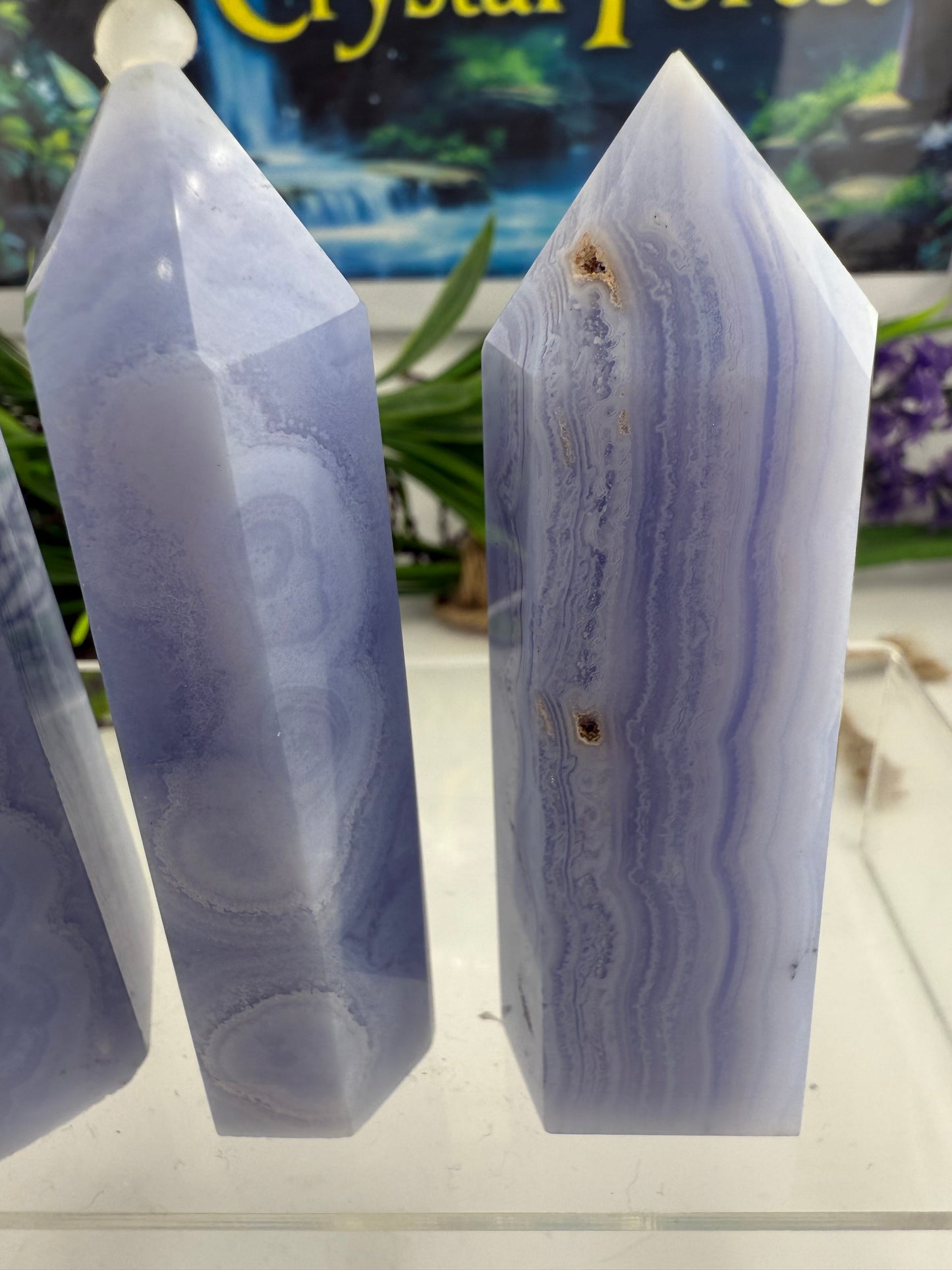 Blue Lace Agate Points