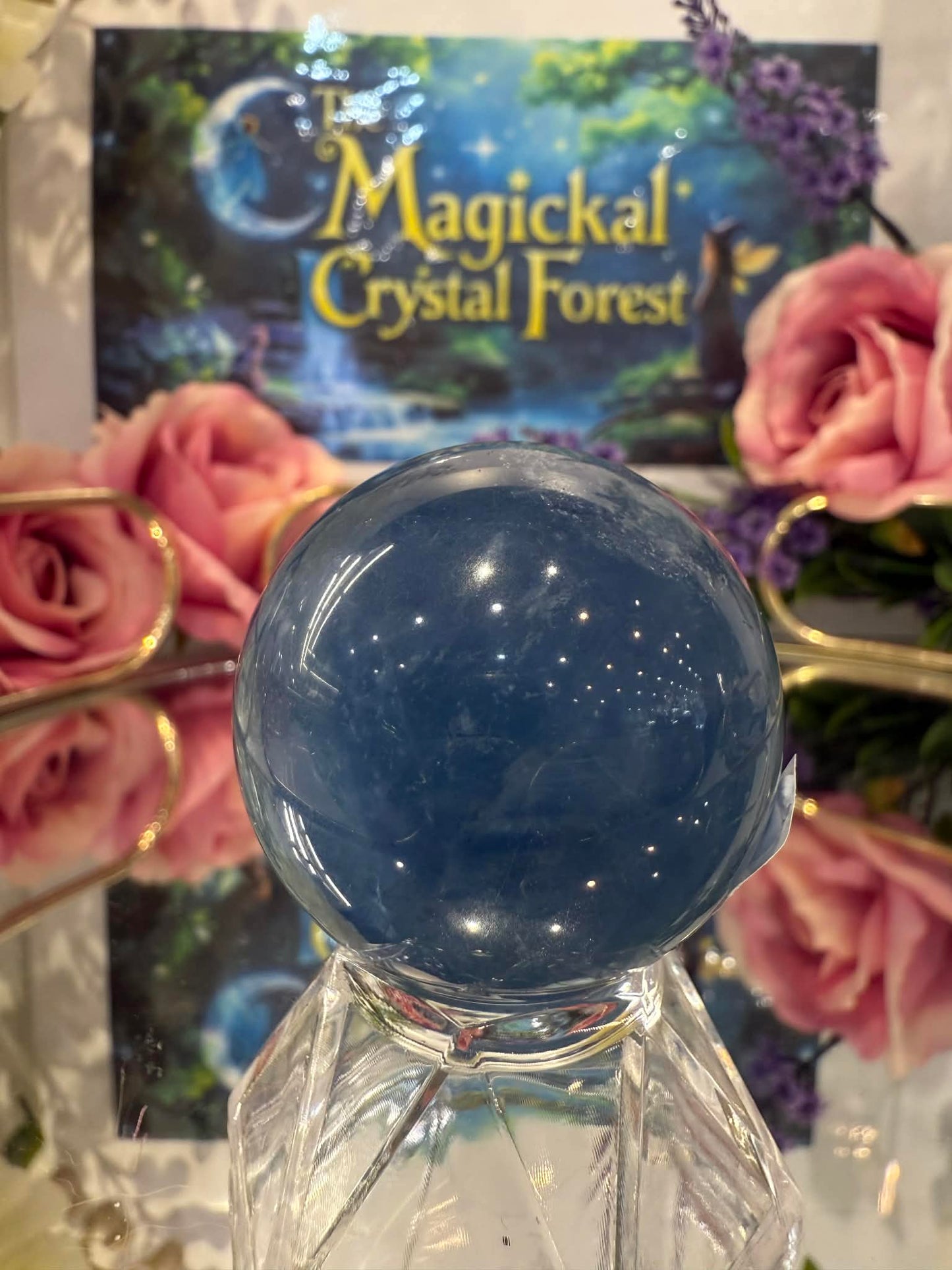 Blue Fluorite Sphere 1