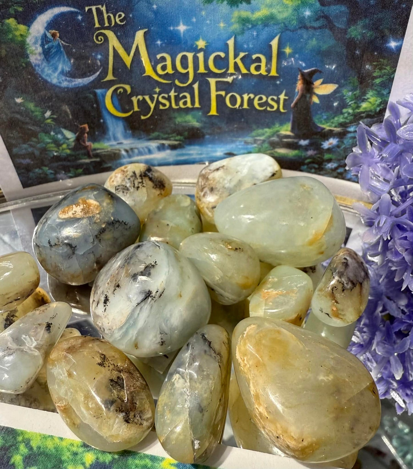 Blue Opal Peru Tumbled