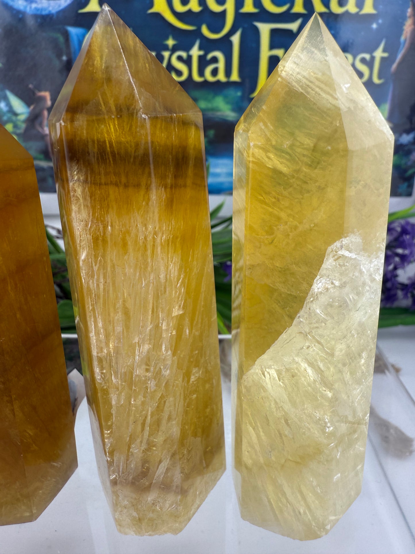 Yellow Fluorite Point