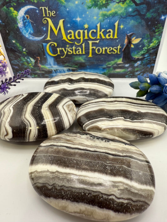 Zebra Jasper Palm Stone