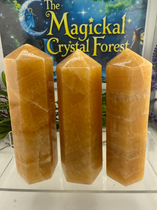 Orange Calcite Points