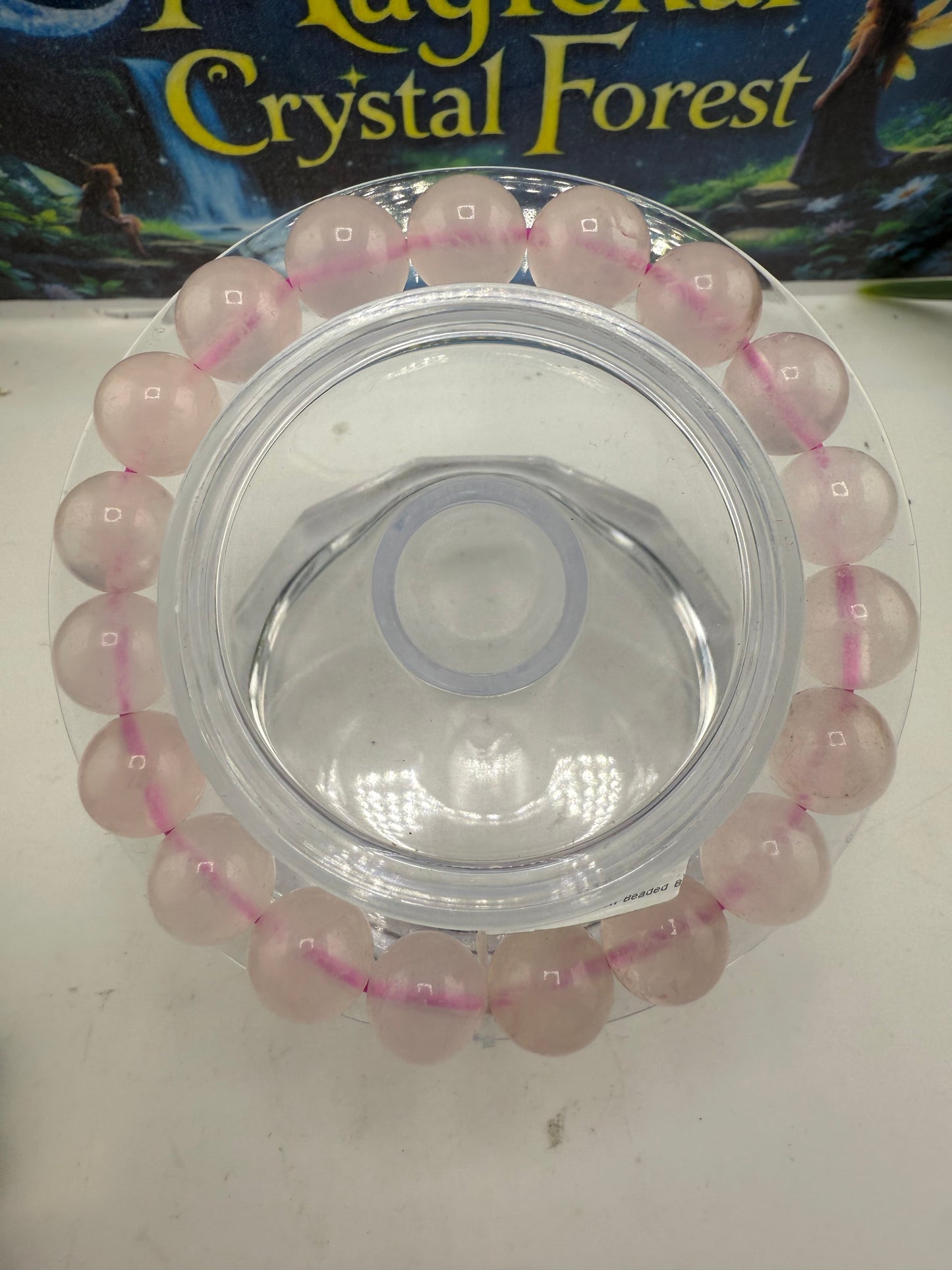 Rose Quartz Crystal Bracelet 10mm