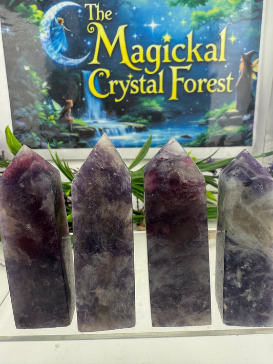 Unicorn Lepidolite Points