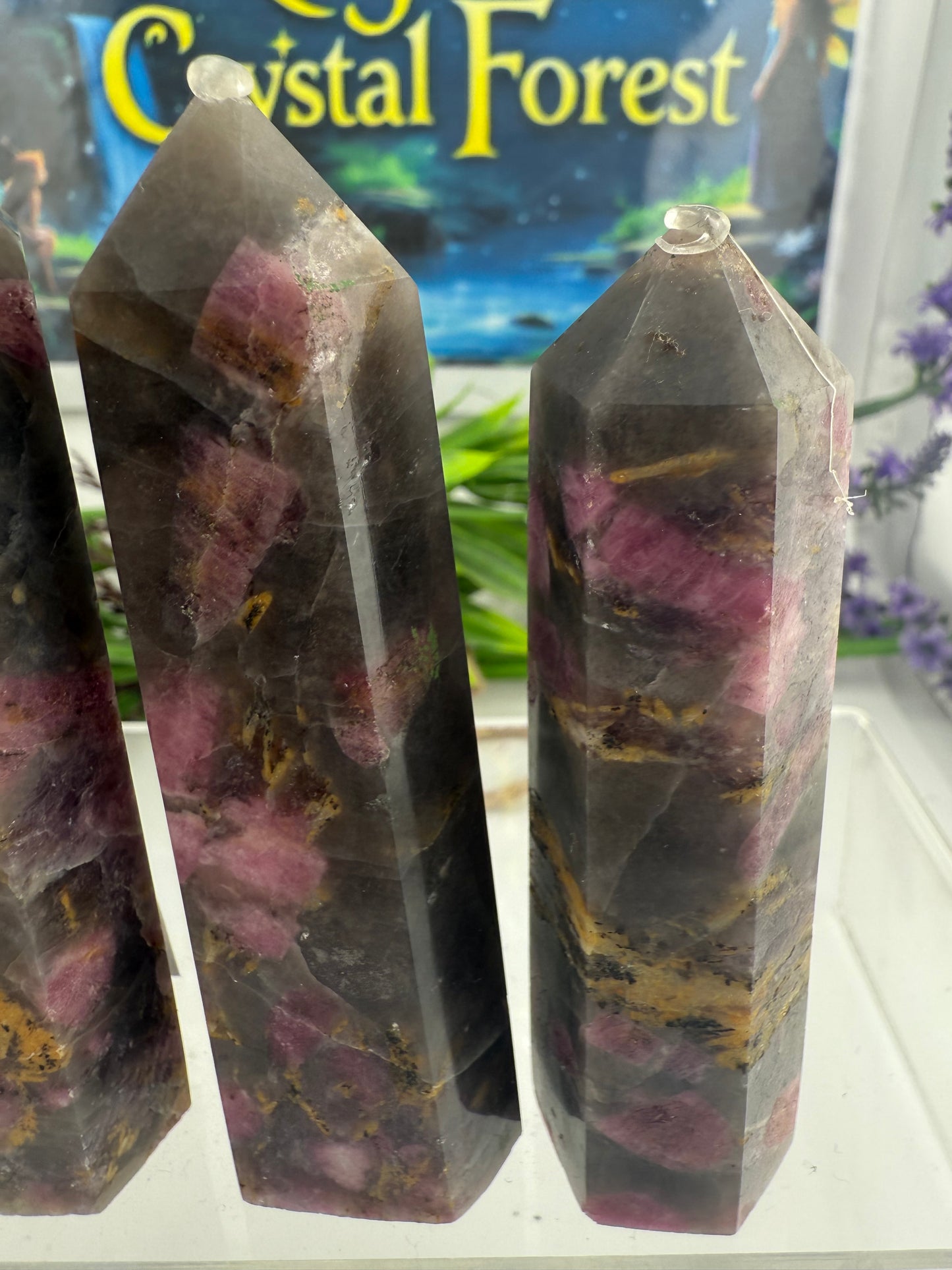 Pink Tourmaline Points
