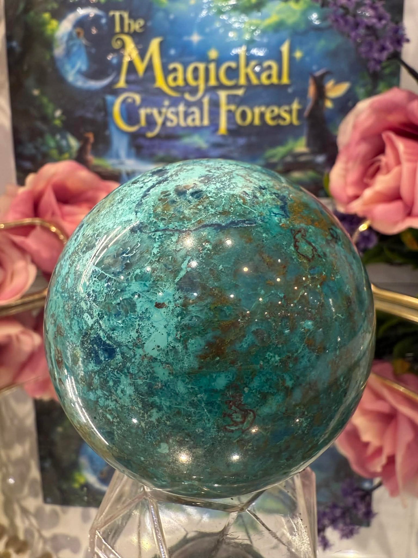 Chrysocolla Sphere 2