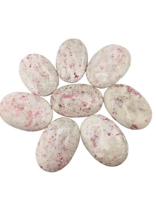 Cinnabarite Palm Stone