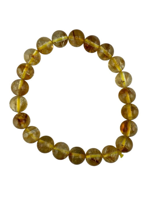Citrine Bead Bracelet 8mm