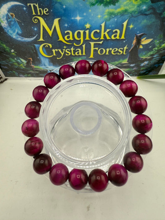 Pink Tiger Eye Bead 10mm
