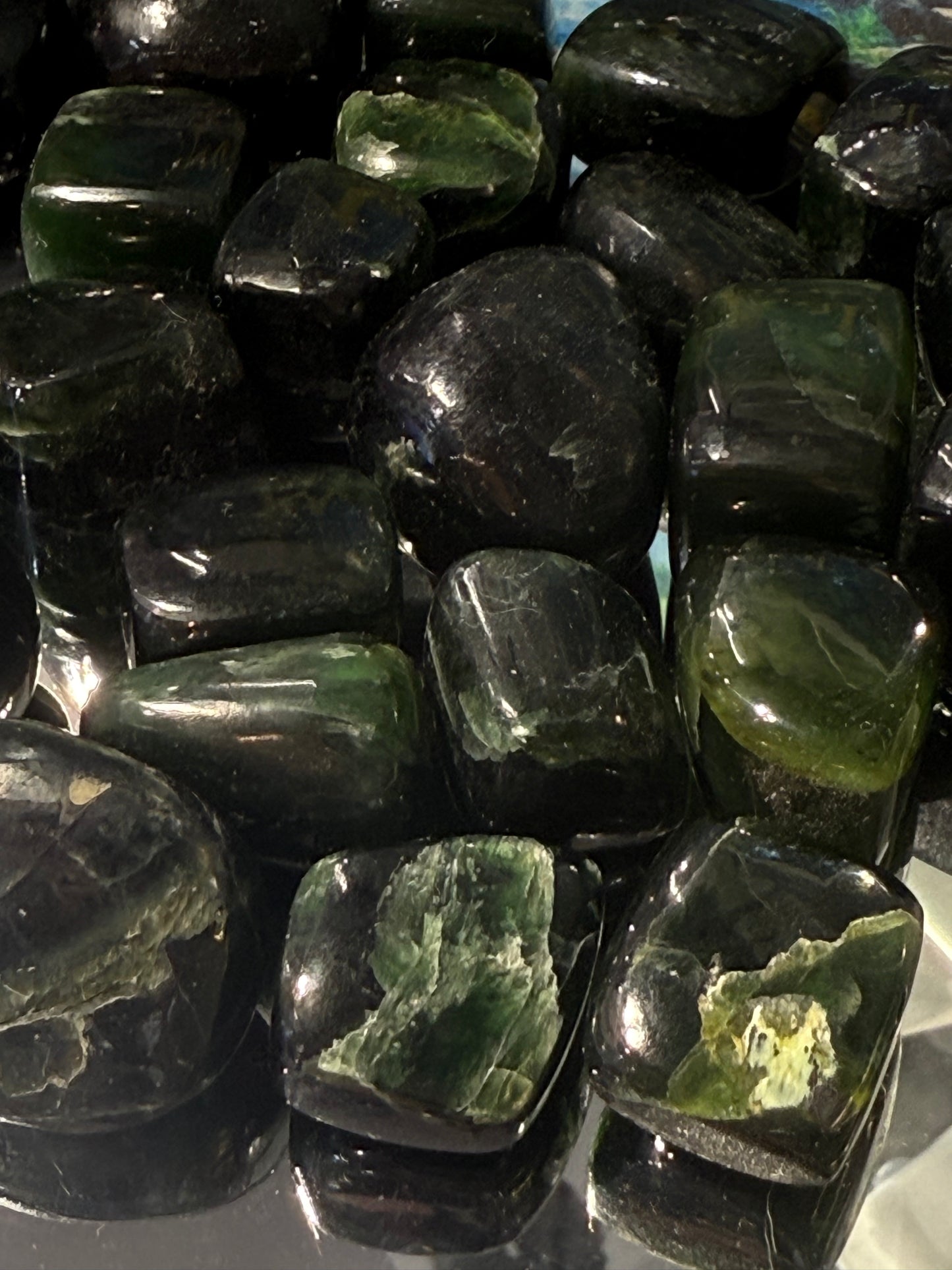 Pure Green Kyanite Tumbled