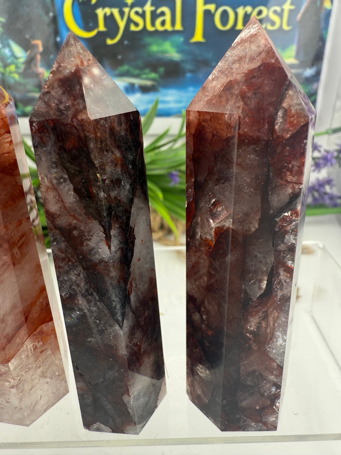 Fire Quartz Points