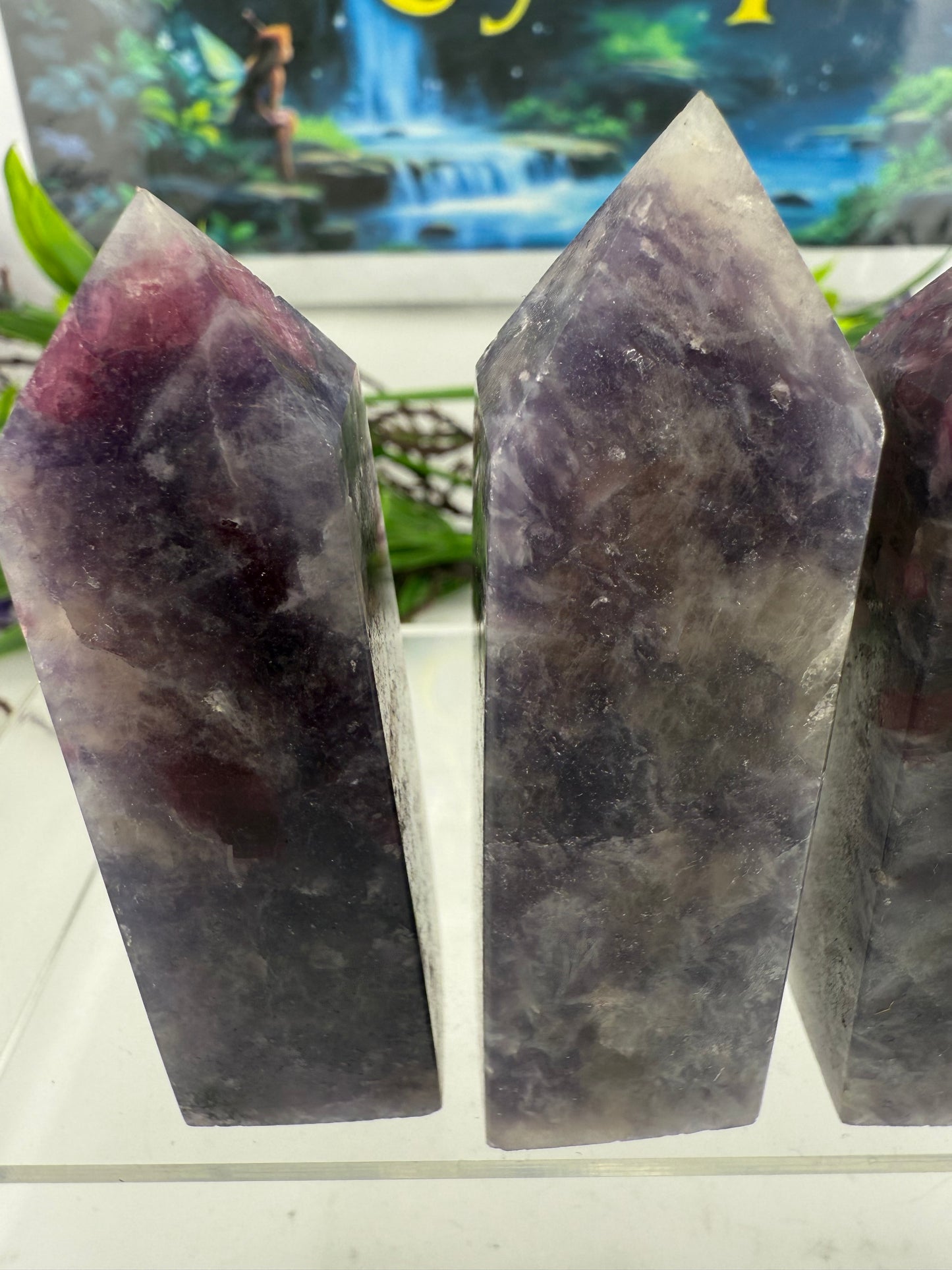 Unicorn Lepidolite Points