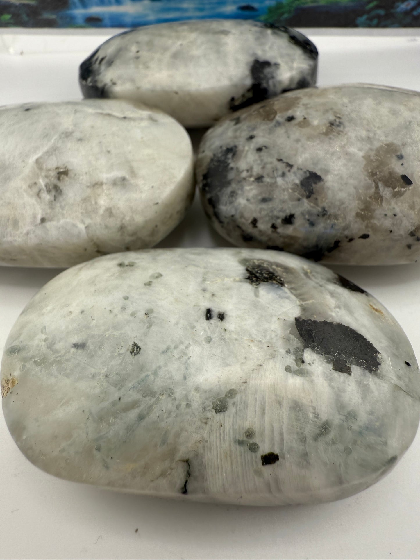 Rainbow Moonstone Palm Stone