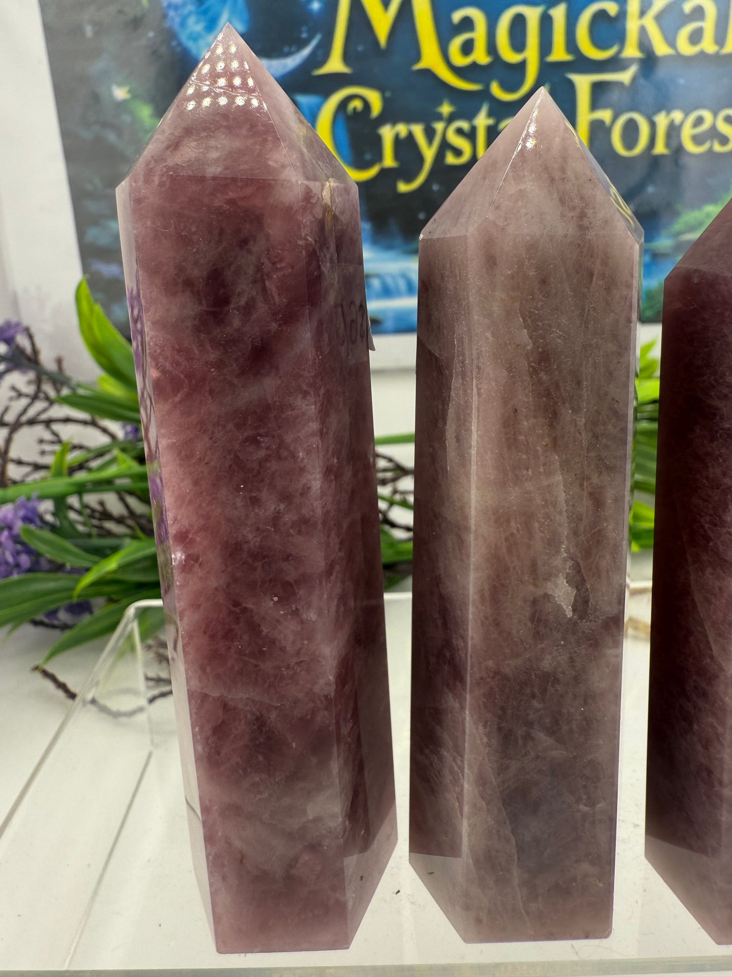 Purple Rose Quartz Points
