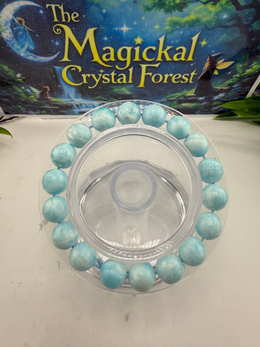 Hemimorphite Bead Bracelet 10mm