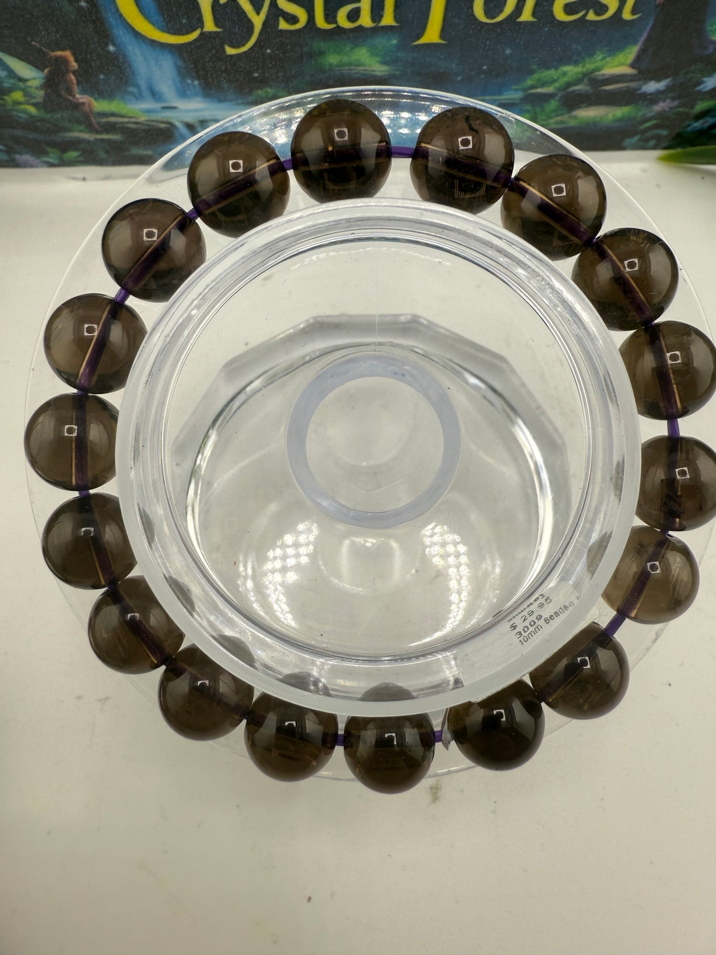 Smokey Quartz Crystal bracelet 10mm