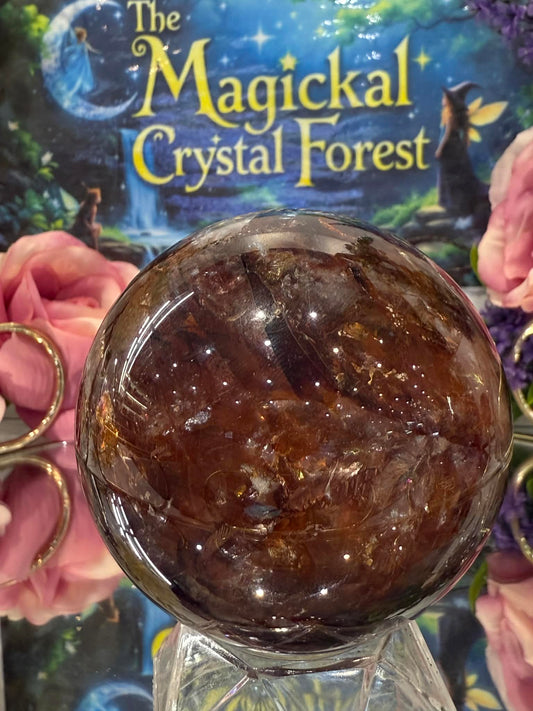 Fire Quartz Sphere 1
