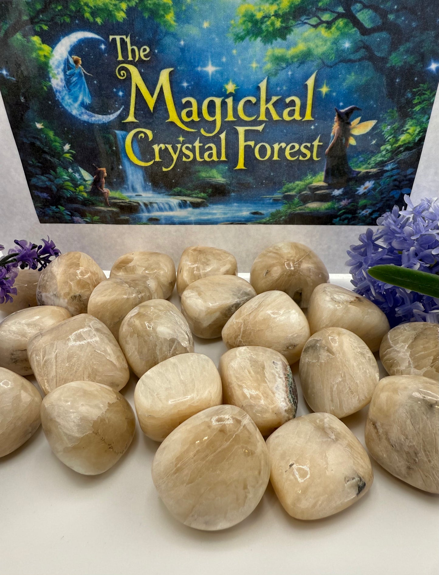 Stilbite Tumbled