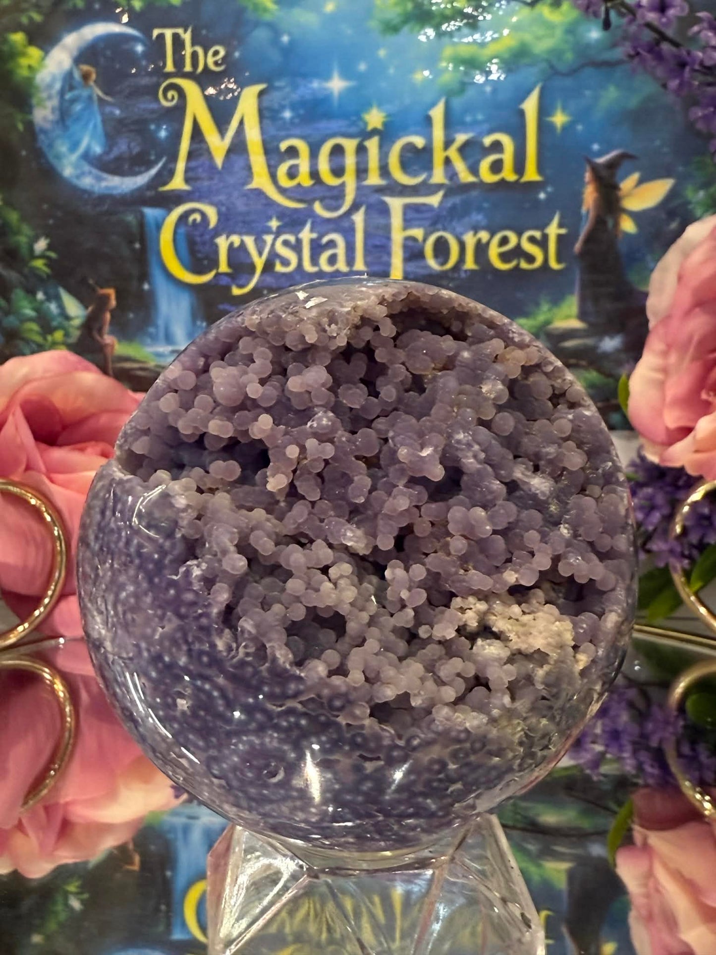Grape Agate Sphere 1