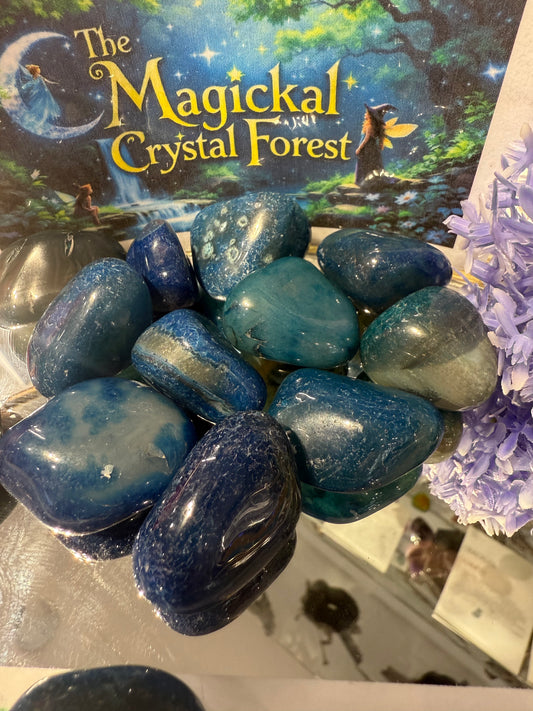 Blue Agate Tumbled