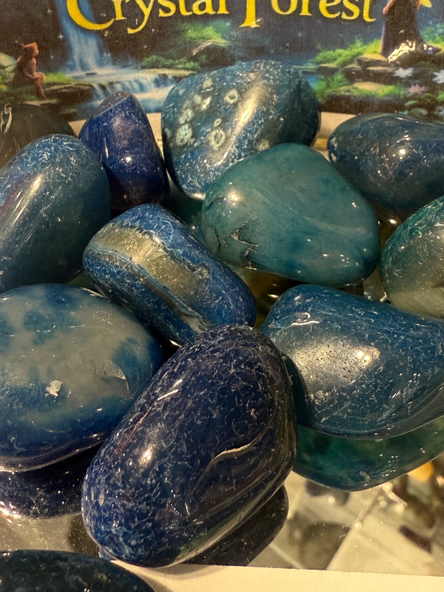 Blue Agate Tumbled