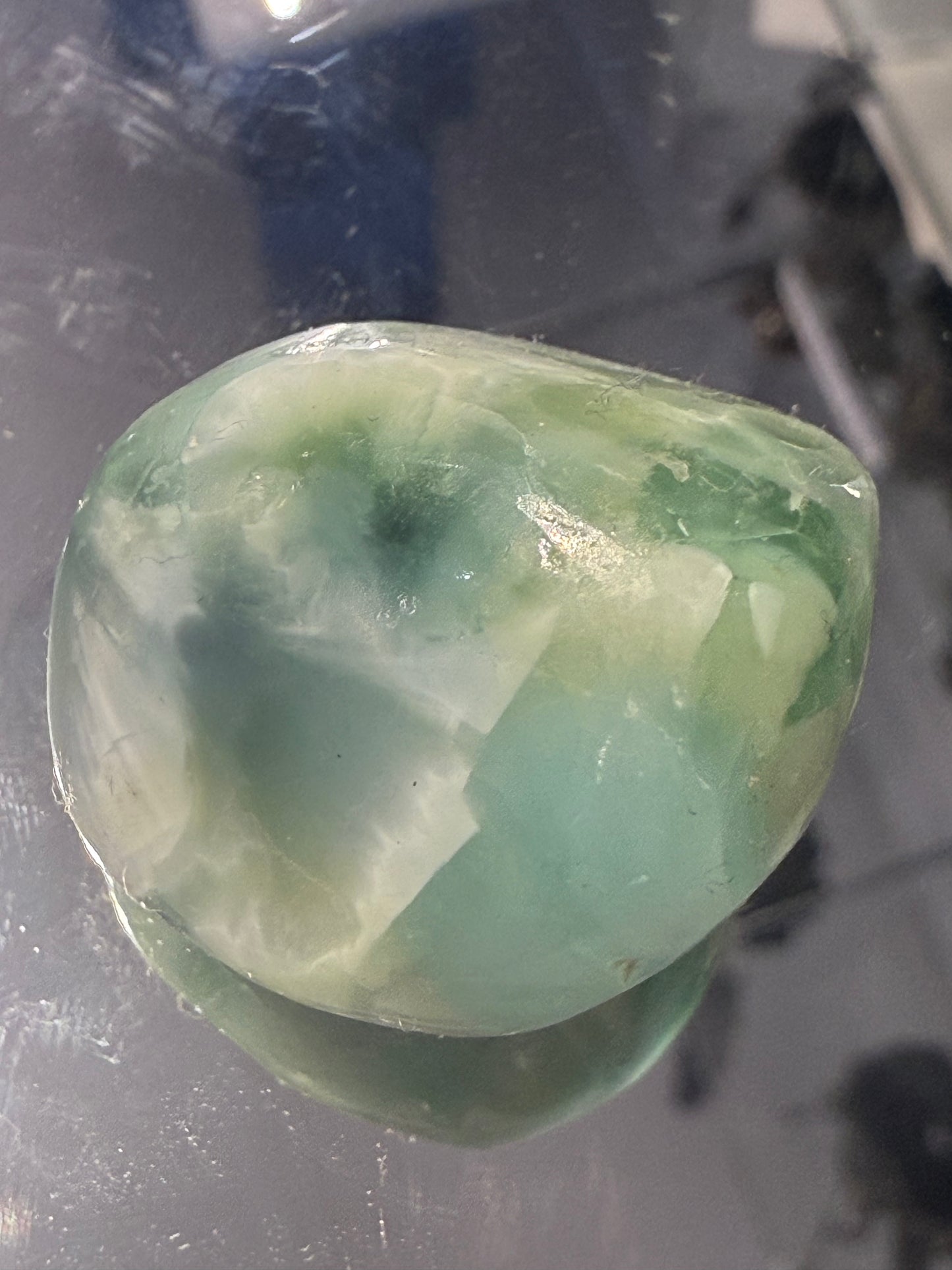 Green Pectolite Tumbled